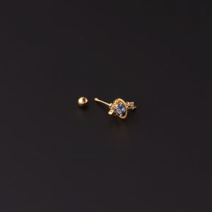 1 Piece Simple Series Classic Heart Titanium Steel No Plating Material Zircon Women Stud Earrings h5